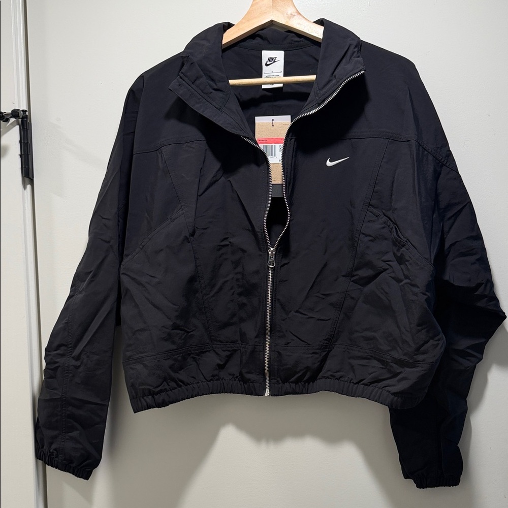 Nike Black Women's Lightweight Bomber Jacket with Swoosh